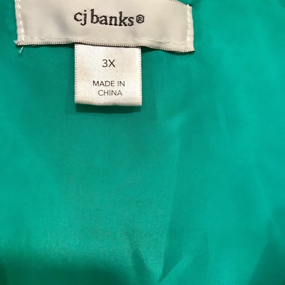 CJ banks plus size quilted green vest 3X - Picture 4 of 5